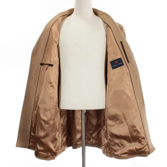 Cardinal of Canada NWD Top Coat Size 50R US in Camel Brown Wool/Poly Blend